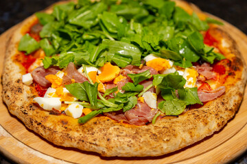 Authentic rustic Italian pizza, 