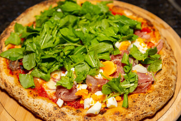 Authentic rustic Italian pizza, 