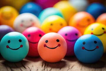 collection of brightly colored mindfulness stress-ball
