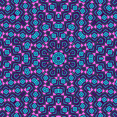 Elegant geometric repeated ornament graphic composition. Exotic plaid motif.