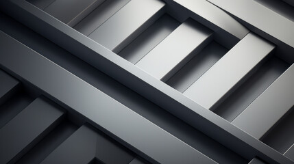 A modern, grey frame with a geometric pattern
