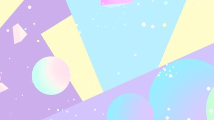 Looped abstract colorful geometric shapes motion graphics. - Powered by Adobe