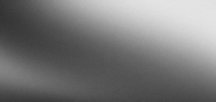Grey gradient grain texture background gray black white monochrome smooth grainy backdrop design copy space