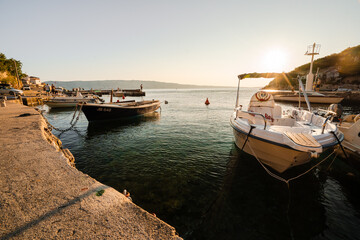 boats in the harbor © pizgacz