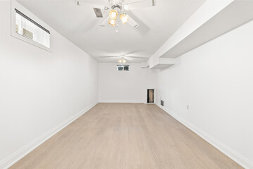empty room with a wall