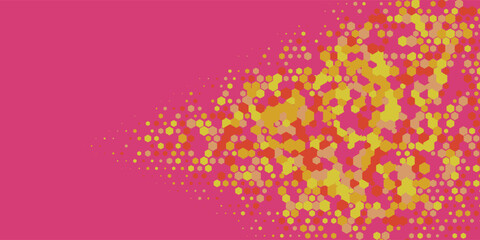Geometric abstract Hexagon multi Color Background