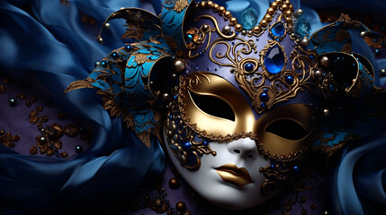 Venetian carnival mask, Generative AI