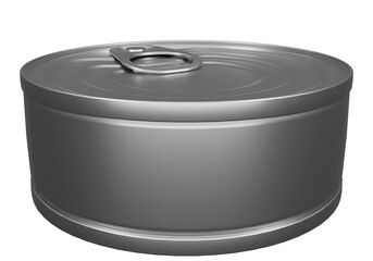 Isolated Sardine Can in PNG with White Background