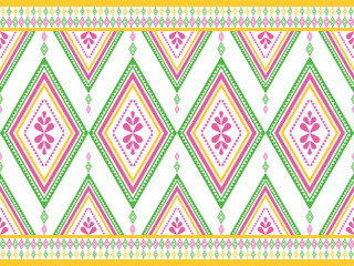 Abstract geometric ethnic seamless pattern background for wrapping, fabric, pillow, clothing, carpet, wallpaper, batik, illustration, print, curtain