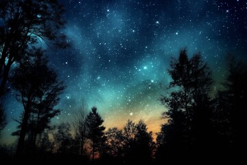 A starry night sky. Generative AI