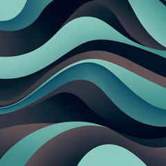 Vector art deco wavy luxury pattern, wave line japanese style background. Organic dynamic pattern, texture for print, wall art, packaging design


