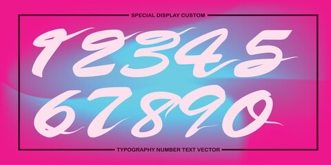 assorted digital custom vector numbers. minimum. Color gradation. Dark. Banner Network. 3d effect. Design. futuristic. Paper cut or effect. Luxury. Premium. (143