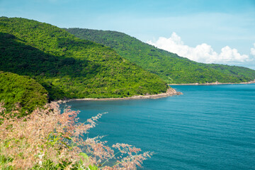 Obraz premium My Khe Beach Da Nang Vietnam View from the mountain 