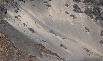 close-up details of sand mountains