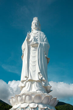 Lady Buddha statue at the Linh Ung Pagoda in Danang city in Vietnam