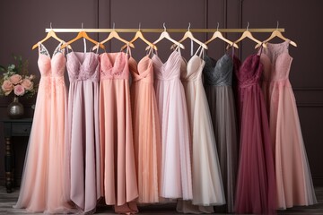 A Selection of Beautiful Wedding and Evening Dresses.