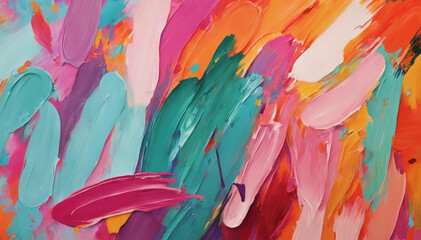 abstract volumetric paint strokes colorful