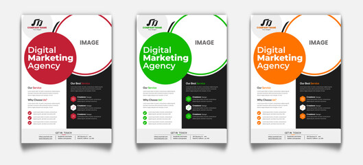 Marketing flyer design template