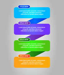 Timeline infographic design with options 4 elements scheme, diagram templates.