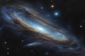 Fototapeta premium Coal hued starry backdrop