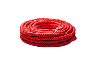 red rope isolated on white