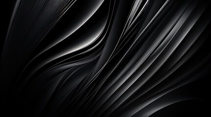 Fototapeta premium a close up of a black and white abstract background with lines