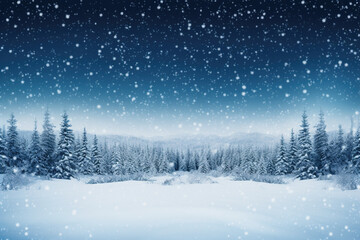 Snowy winter landscape