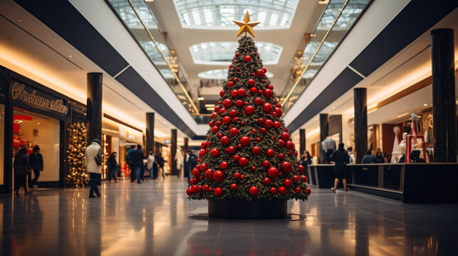 Christmas tree in a mall