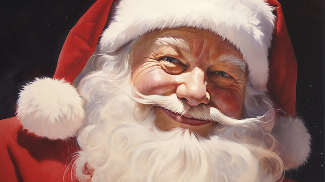 Merry and Bright: 50's Santa in Art, Generative AI