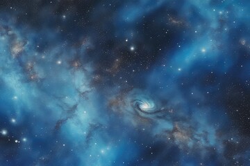 Obraz na płótnie Canvas Electric blue interstellar scenery design