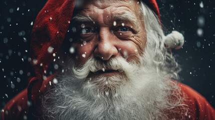 The Warmth of Santa's Smile: Festive Portrait, Generative AI