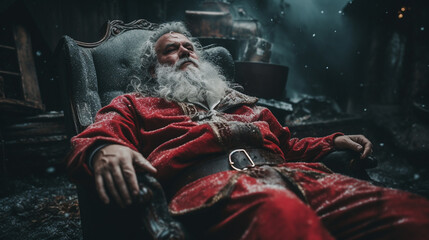 Festive Fatigue: Santa Claus Takes a Break After Christmas, Generative AI
