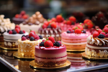 French patisserie cakes