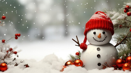 Festive Christmas Celebration Background, Winter season Xmas, Generative ai