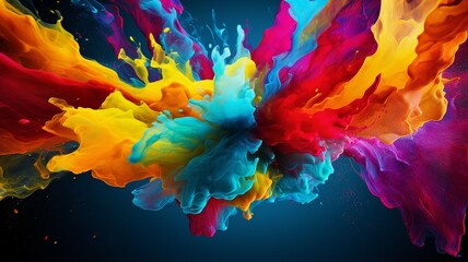 Bold and Energetic Abstract Color Splash Background