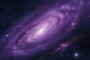 Grape hued outer space view