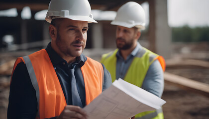 construction workers at site