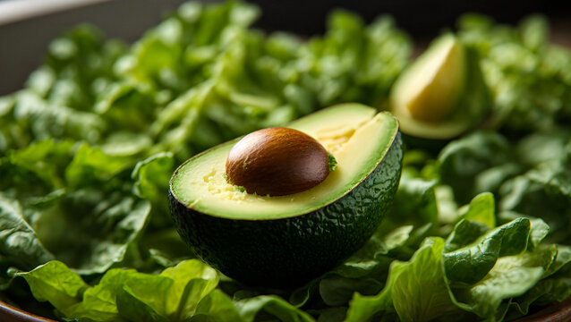 avocado on a table