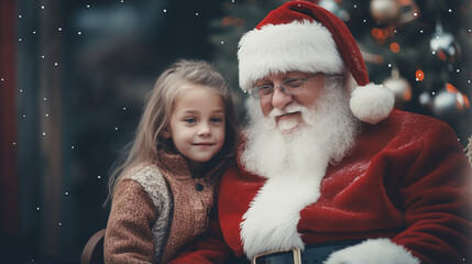 Innocence and Laughter: Santa's Lap Traditions, Generative AI
