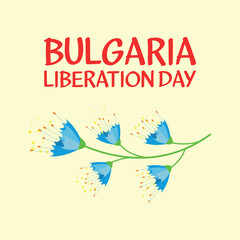 Bulgaria  liberation day  . Design suitable for greeting card poster and banner