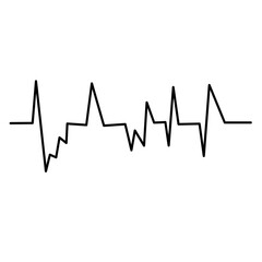 Heartbeat line icon