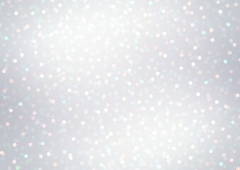 White brilliance Christmas background. Light glittering illustration.