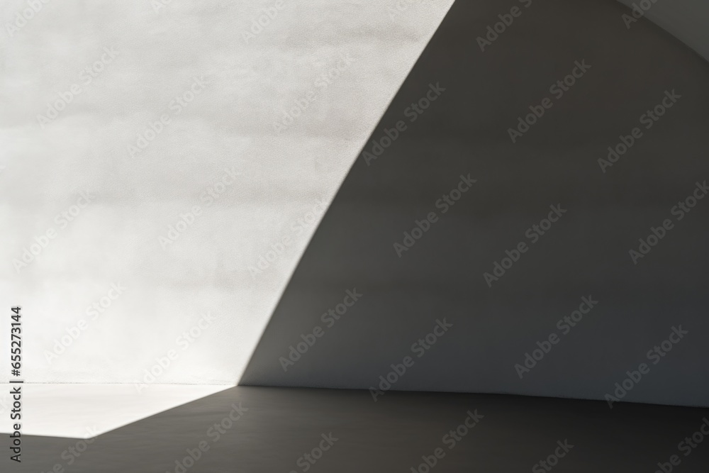 Poster A black and white photo capturing the corner of a room. This versatile image can be used to add a touch of elegance and simplicity to various projects.