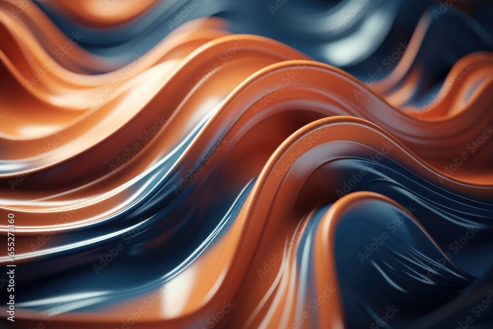 Poster A close up view of a wavy surface. This image can be used as a background or texture for various design projects.