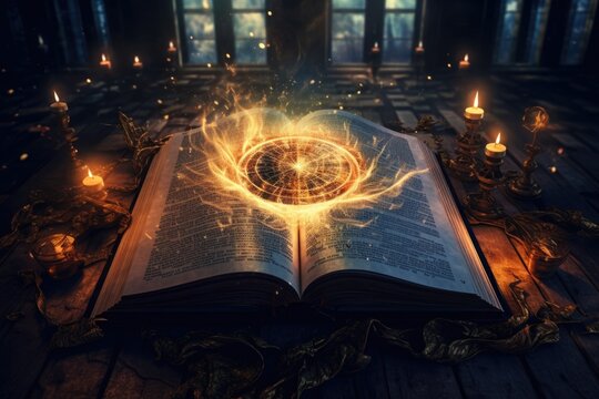 An open book sitting on top of a wooden table. Perfect for educational, literary, or creative design projects.