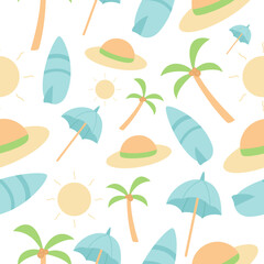 Beach Seamless Pattern