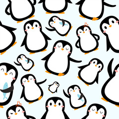 Penguin Seamless Pattern