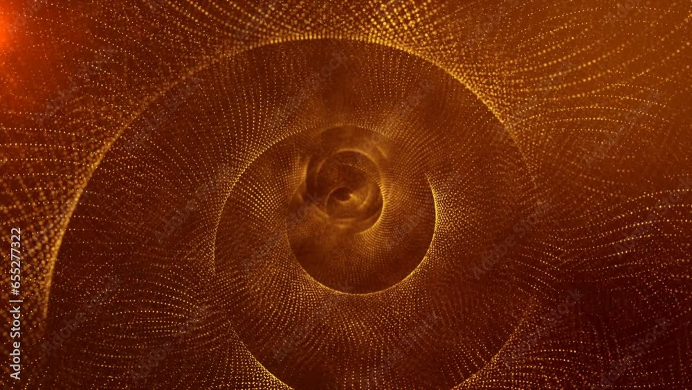 Wall mural abstract background in the form of a spiral or tunnel in space. symmetrically placed dots create a p