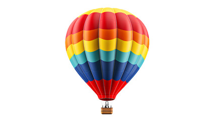 Hot Air Balloon. Isolated on Transparent background.