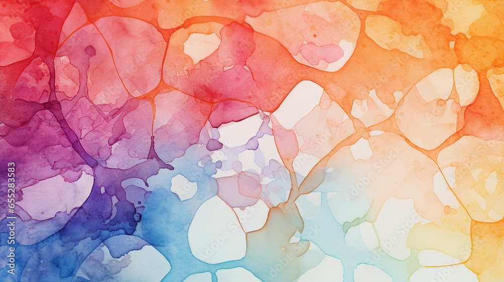 Aufkleber abstract watercolor patterns, artistic expression